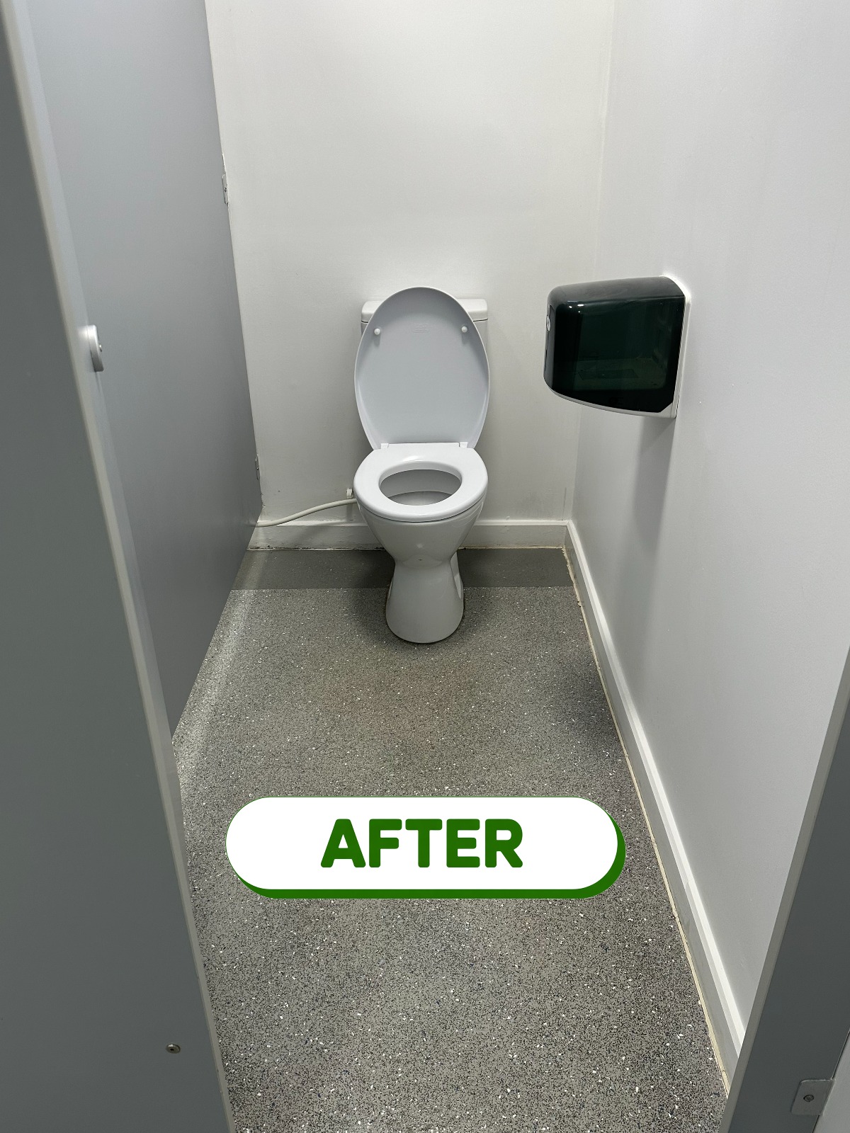 After: Commercial Restroom Deep Clean